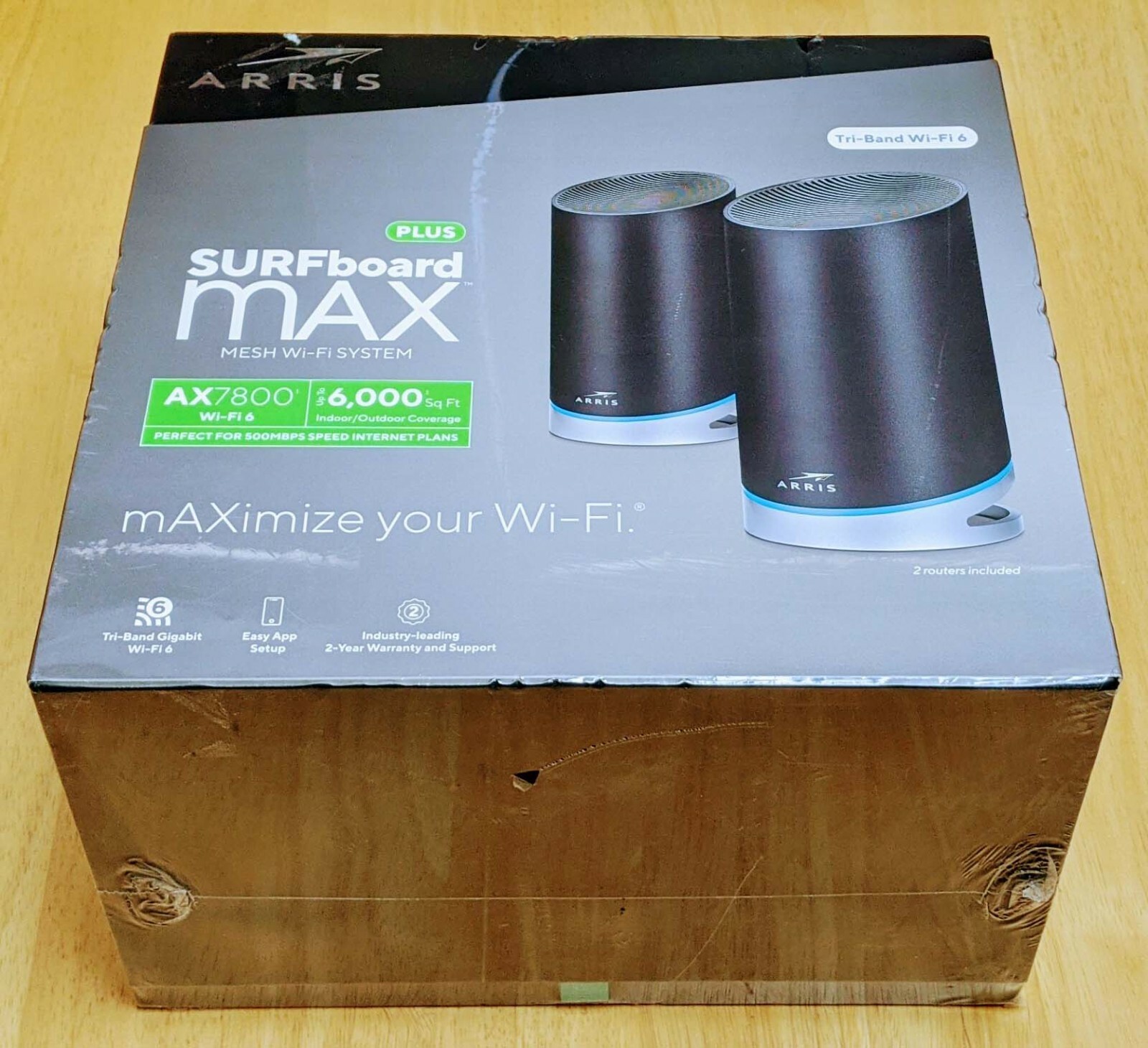 NEW ARRIS SURFboard MAX Plus Mesh AX7800 Wi-Fi 6 AX Router System FAST SHIPPING
