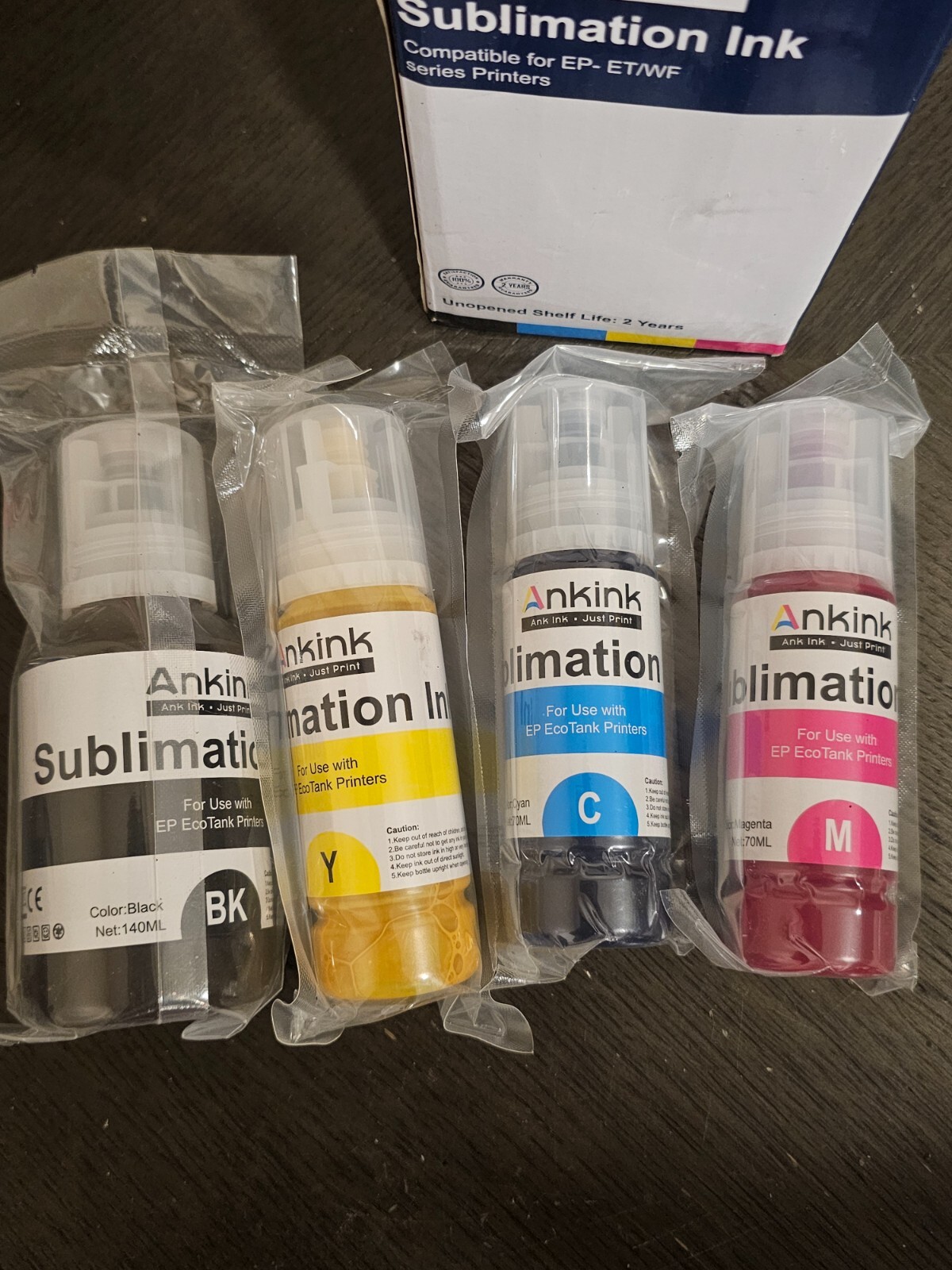 ANKINK Sublimation Ink Autofill Bottles Refill for Epson Ecotank