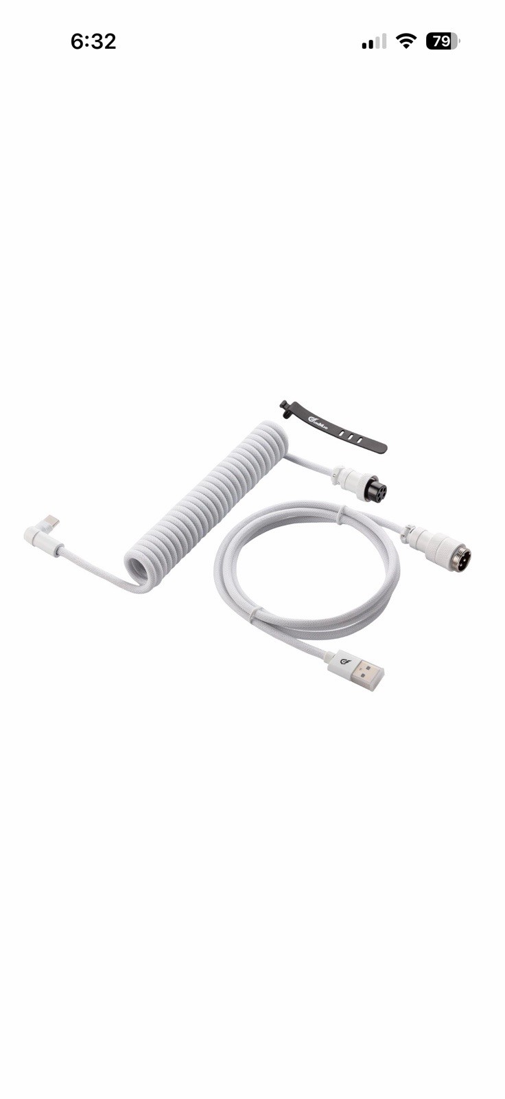 GUNMJO Pro Custom Coiled USB C Cable for Gaming Keyboard Metal Aviator
