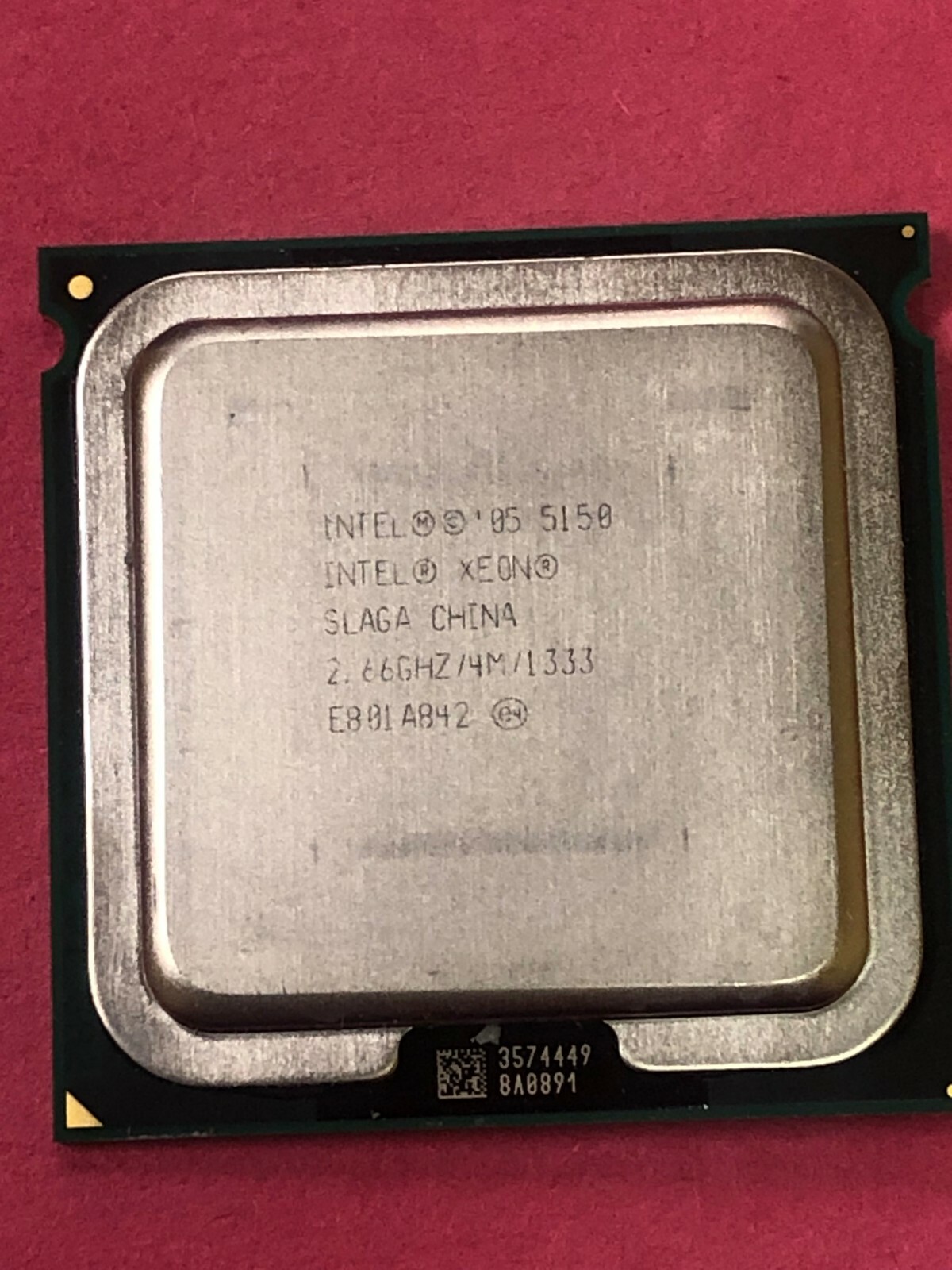 ▶️INTEL XEON 5150 Dual Core 2.66GHz/4M/1333 CPU Processor SLAGA E801A842