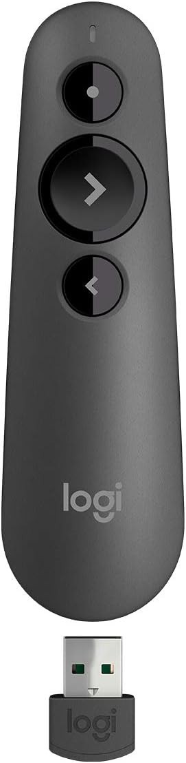 Wireless Presenter R500s PowerPoint Clicker with Laser Pointer