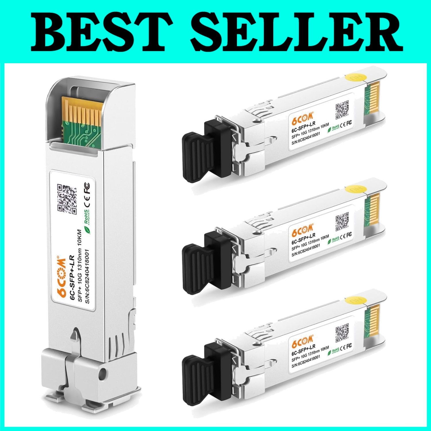 4Pack 10GBase-LR SFP+ Transceivers - Cisco, Ubiquiti, D-Link==#