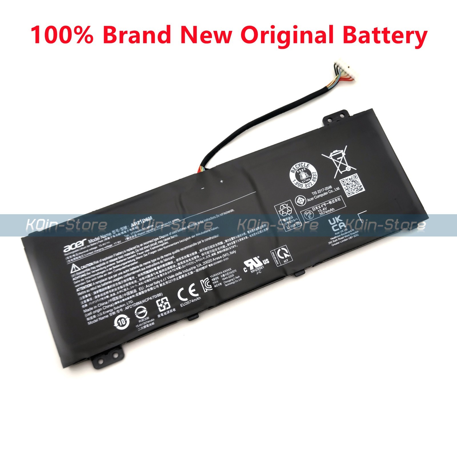 Genuine AP21D8M Laptop Battery for Acer Nitro V 15 ANV15-51 AN16-51 5 AN515-58