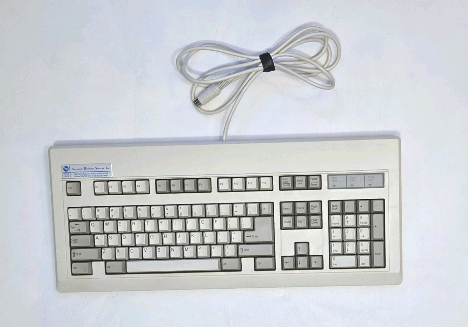 NMB Technologies RT6255T+ Mechanical Clicky Computer Keyboard 5-Pin DIN Vintage