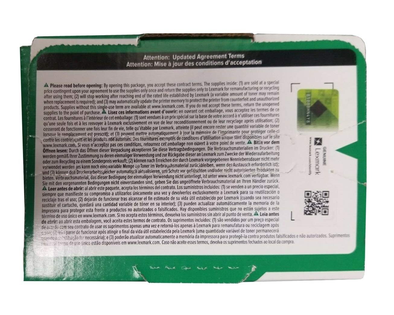 Original Lexmark 80C0HCG Cyan Toner. New Sealed Box, We Ship Fast
