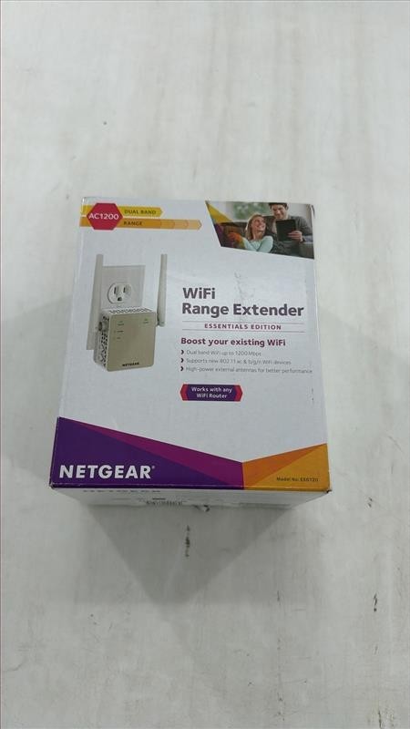 NETGEAR EX6120-100NAS Wi-Fi Range Extender White AC1200 Dual Band RJ45-NOB