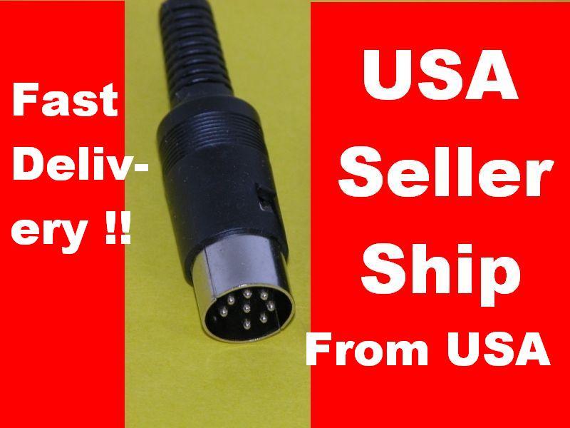 3 PCS. Din Plug, In-Line, 8 Pin Din 8 Pin  From US . Fast Delivery