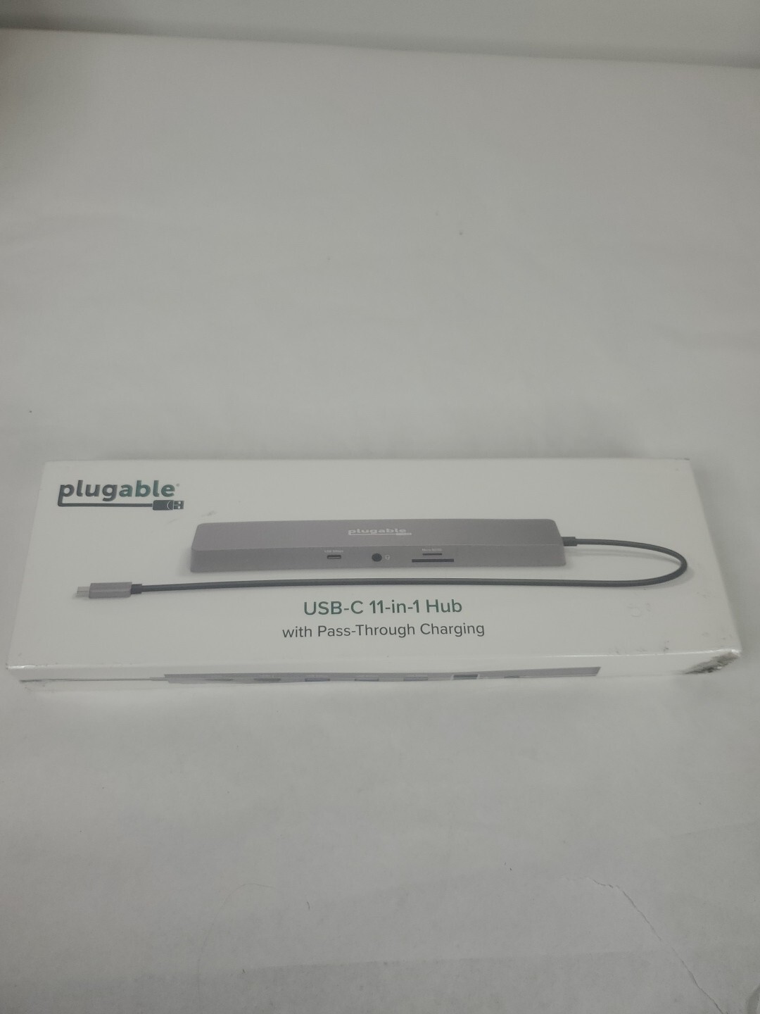 Plugable 11-in-1 USB-C Hub 100W Pass-through, Dual Monitor with 4K 60Hz HDMI