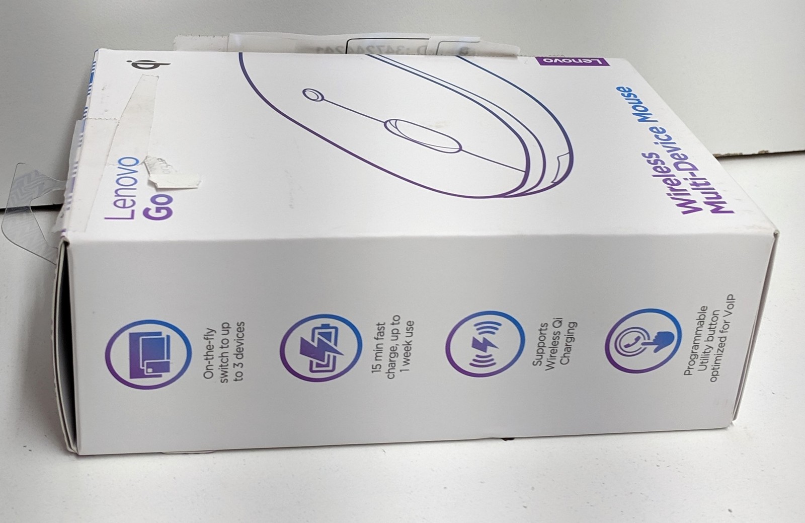 Lenovo Go USB-C Wireless Mouse - Storm Grey