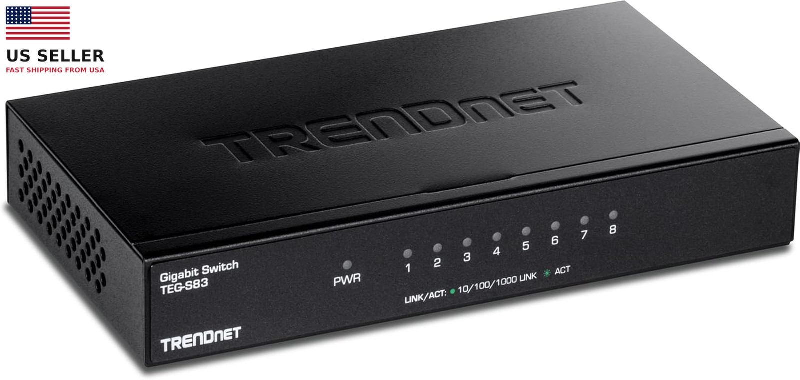 8-Port Gigabit Desktop Switch, TEG-S83, 8 X Gigabit RJ-45 Ports, Ethernet Split