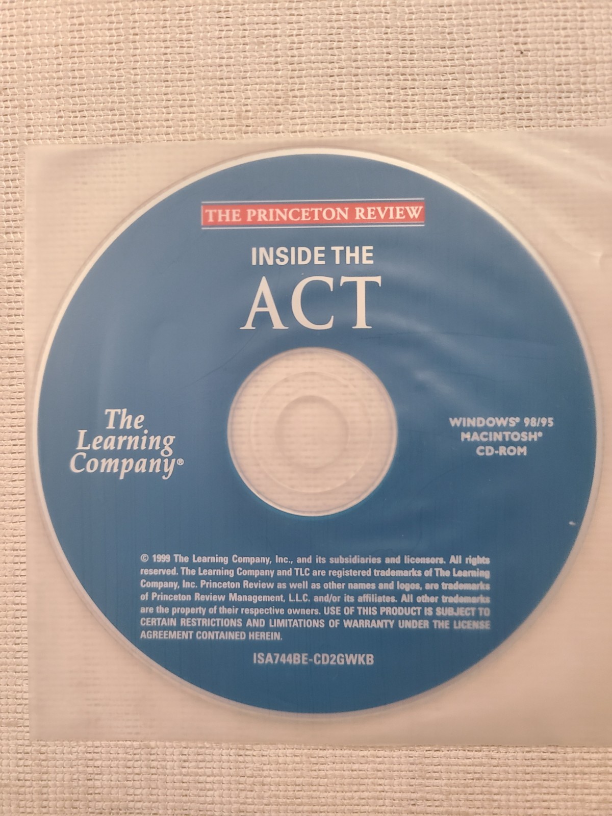 The Princeton Review: Inside the ACT (PC, 1999, The Learning Company)