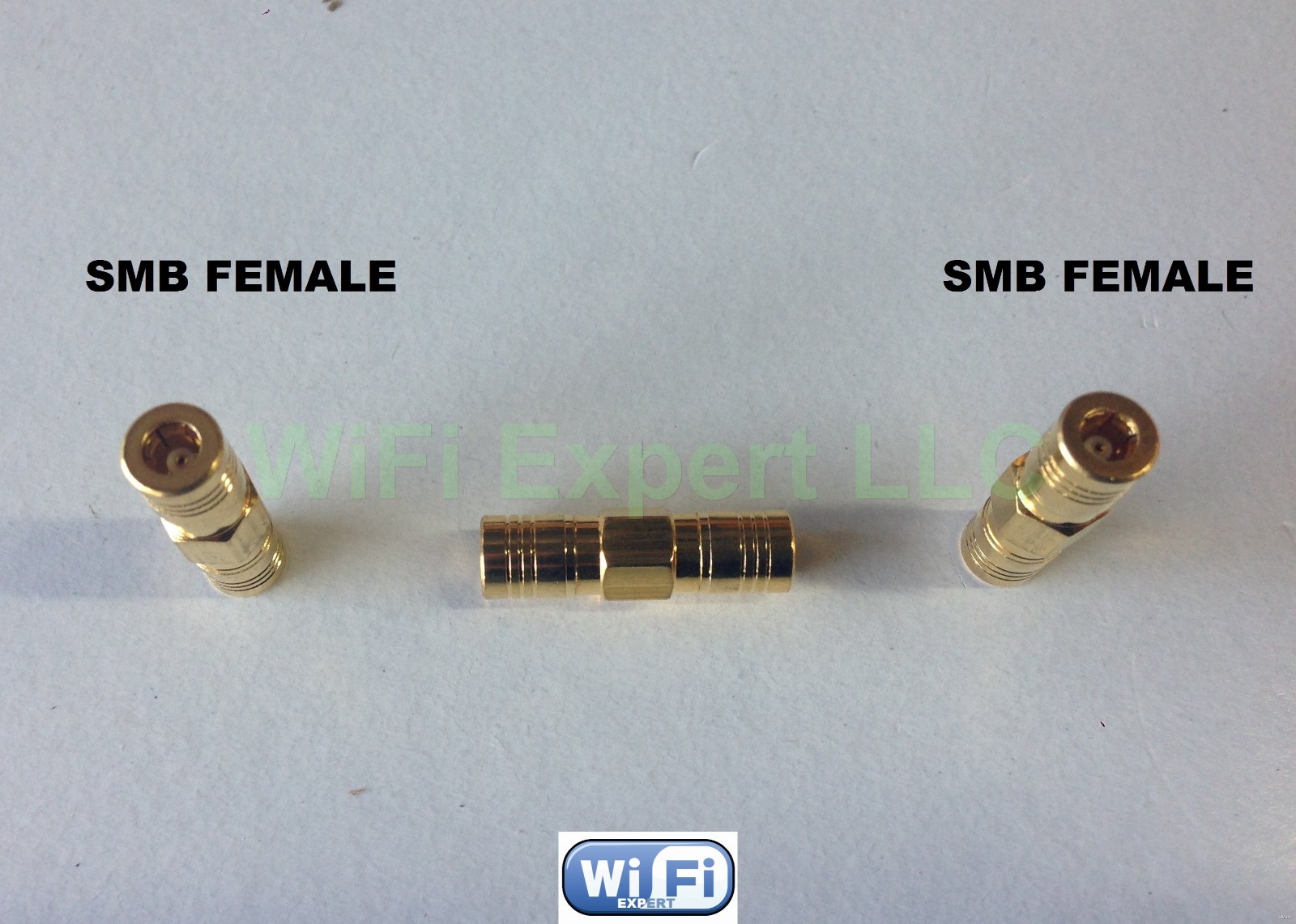 1 x SMB Female to Female plug RF Coax Connector Adapter Connect 2 SMB males USA