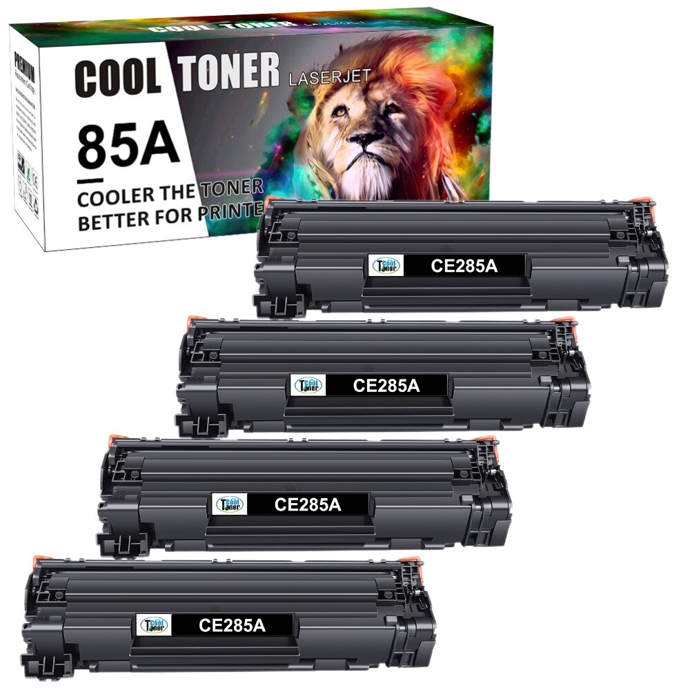 4x Black CE285A 85A Ink Toner Cartridge for HP LaserJet P1102w M1212nf M1217nfw