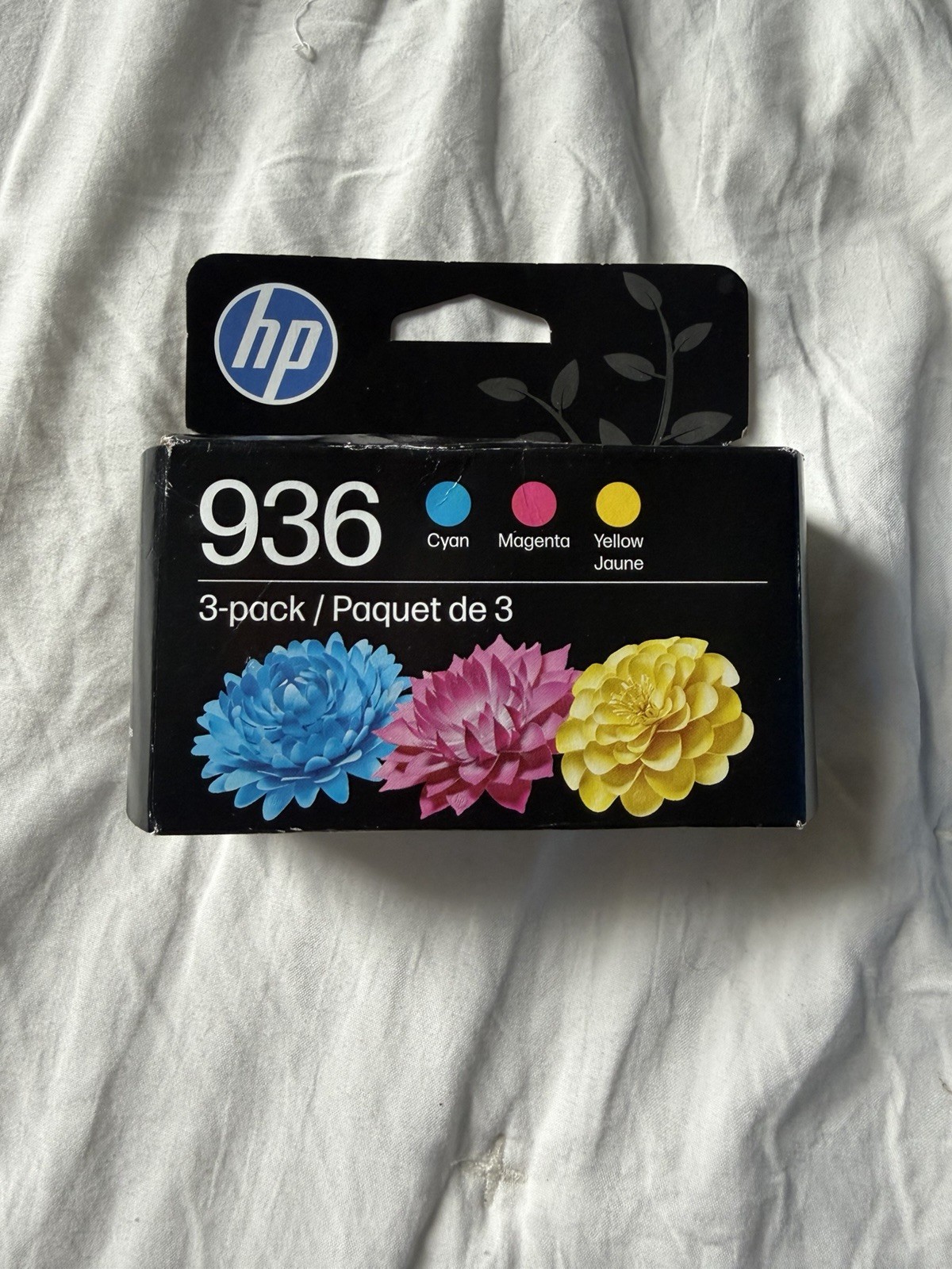 HP 936 Original Ink Cartridge 3-Pack Cyan Magenta Yellow Genuine NEW