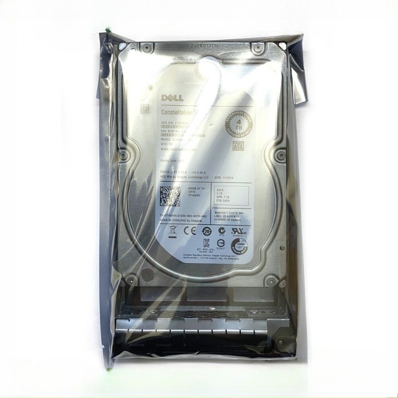 0THGNN Dell 4TB 7200RPM 6Gb/s 64MB 3.5" SATA Hard Drive ST4000NM0033 THGNN &Tray