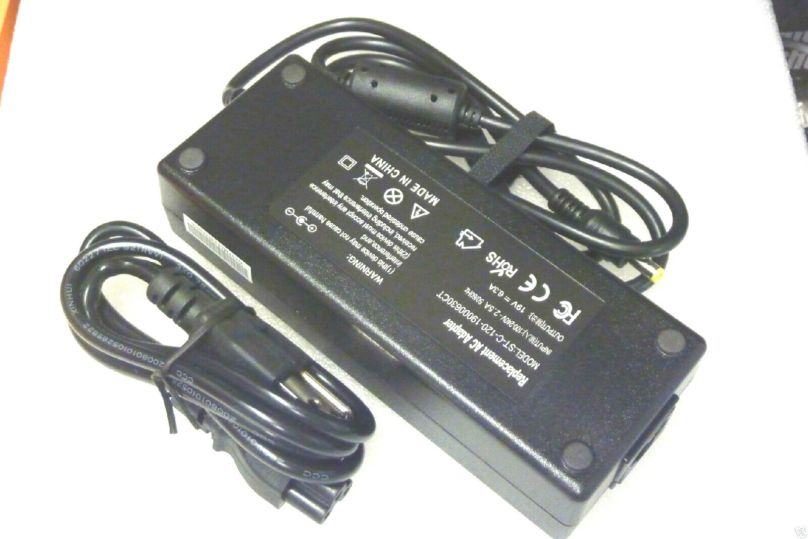 ASUS Designo Curved MX34VQ 34” UWQHD Monitor 120W AC Adapter Power Supply Cord 