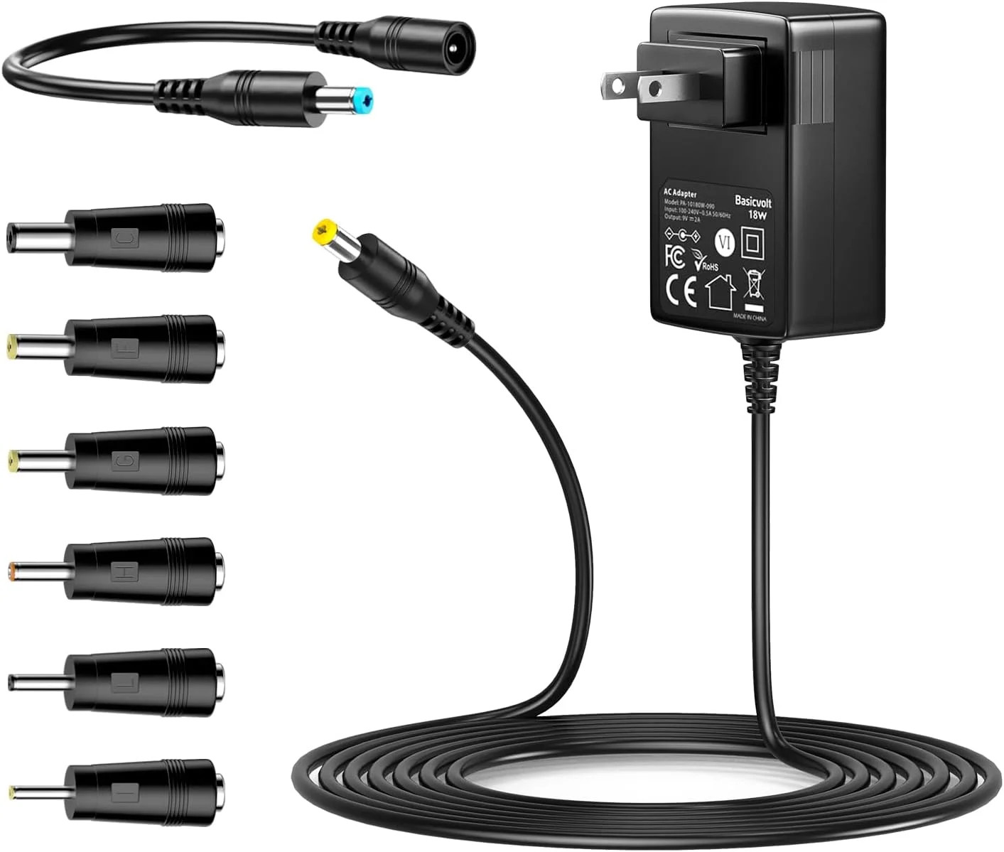 9V 2A Power Supply DC 9V Power Charger Cord Universal AC Adapter