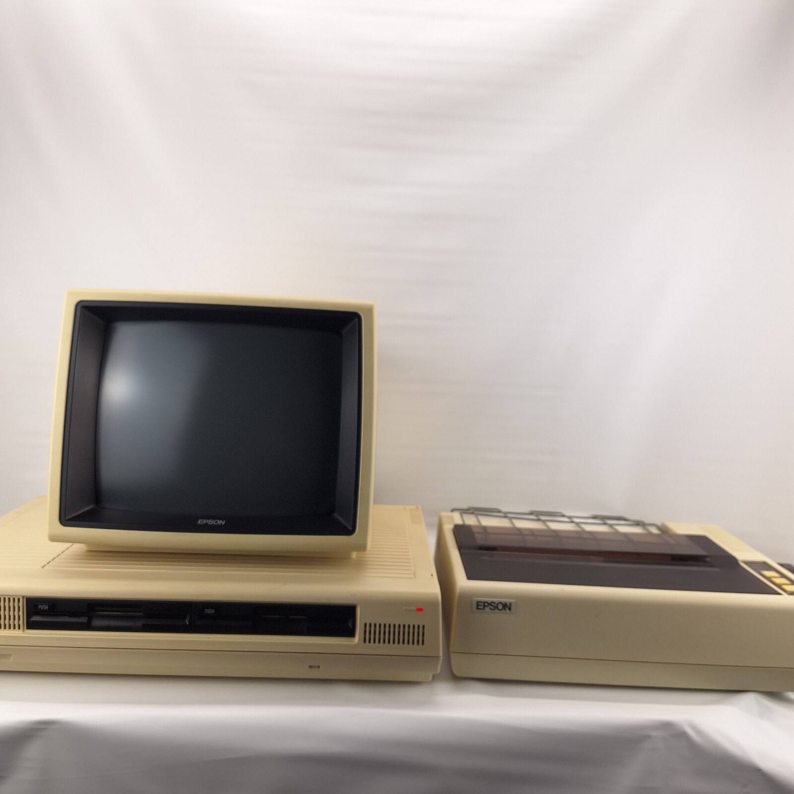 Epson QX-10 Desktop Computer System Model: Q701A w/ Printer 1983 Japan AS-IS