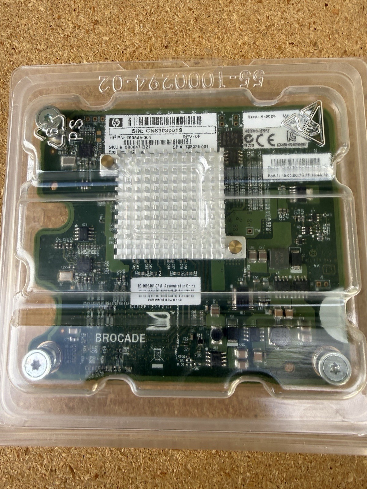 590649-001    HP BLC BROCADE 804 8GB FC HBA OPT