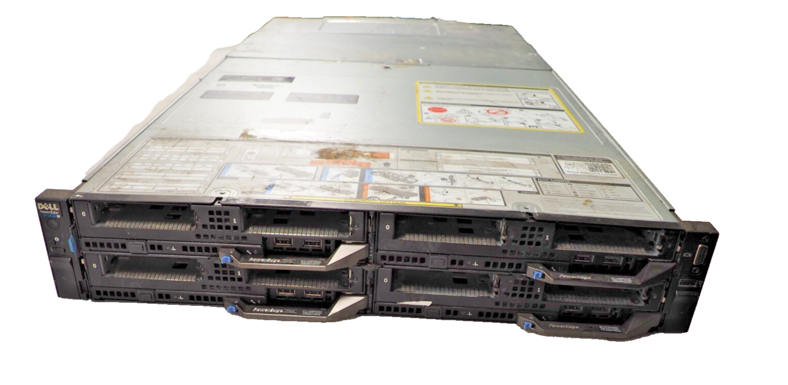 Dell PowerEdge FX2 FX2s Server Chassis with 4* FC630 Blades NO CPU NO RAM NO HDD