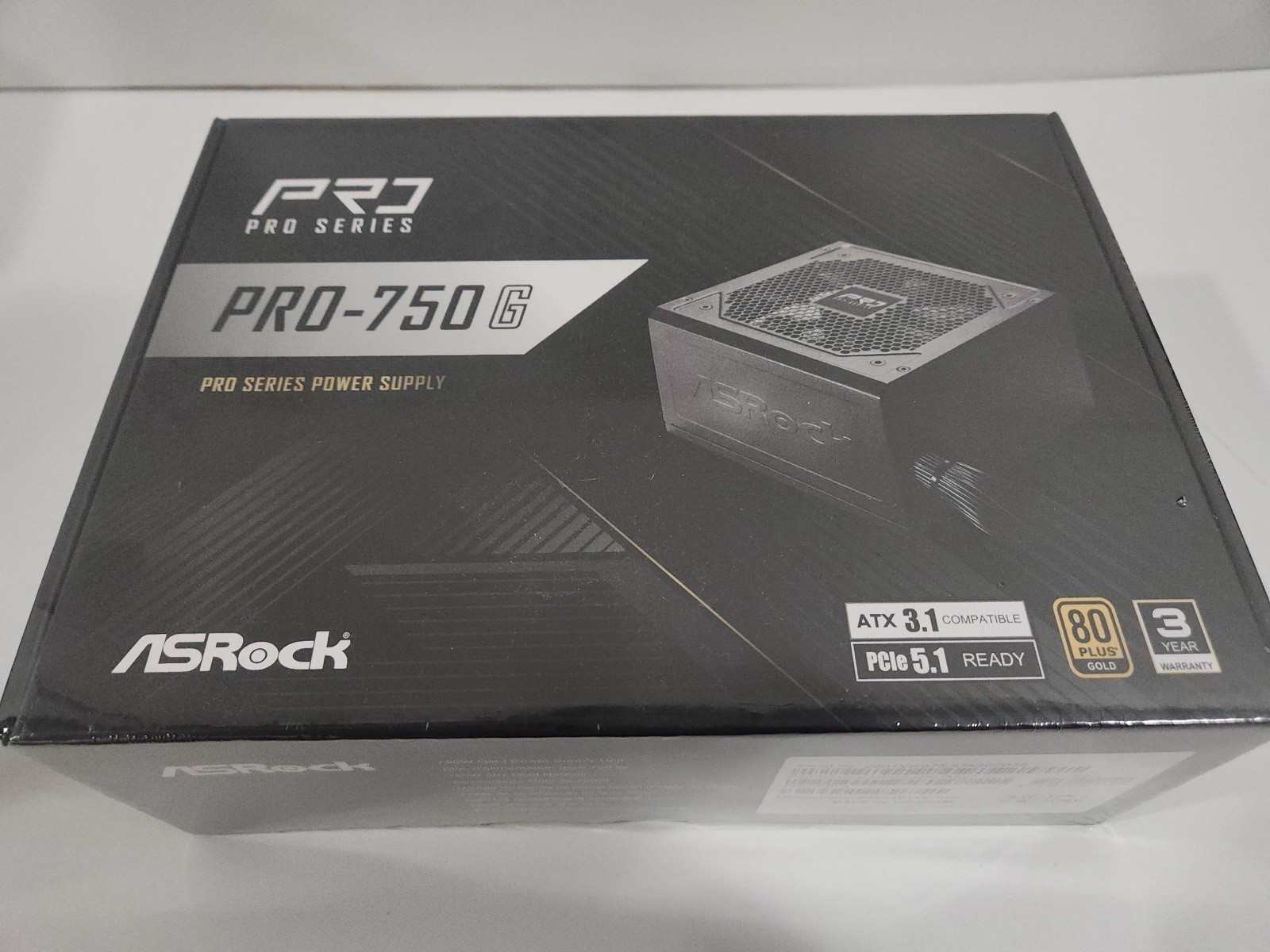 Brand New ASRock PRO-750G V2 750W ATX 3.1 PCI-E 5.1 80 PLUS GOLD Power Supply