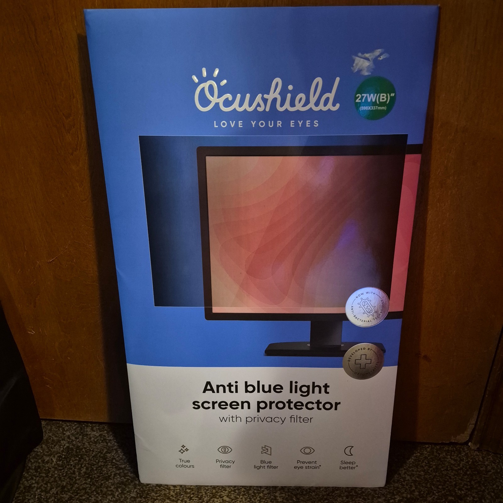 Ocushield Anti Blue Light Privacy Filter Screen Protector 27" Widescreen Monitor