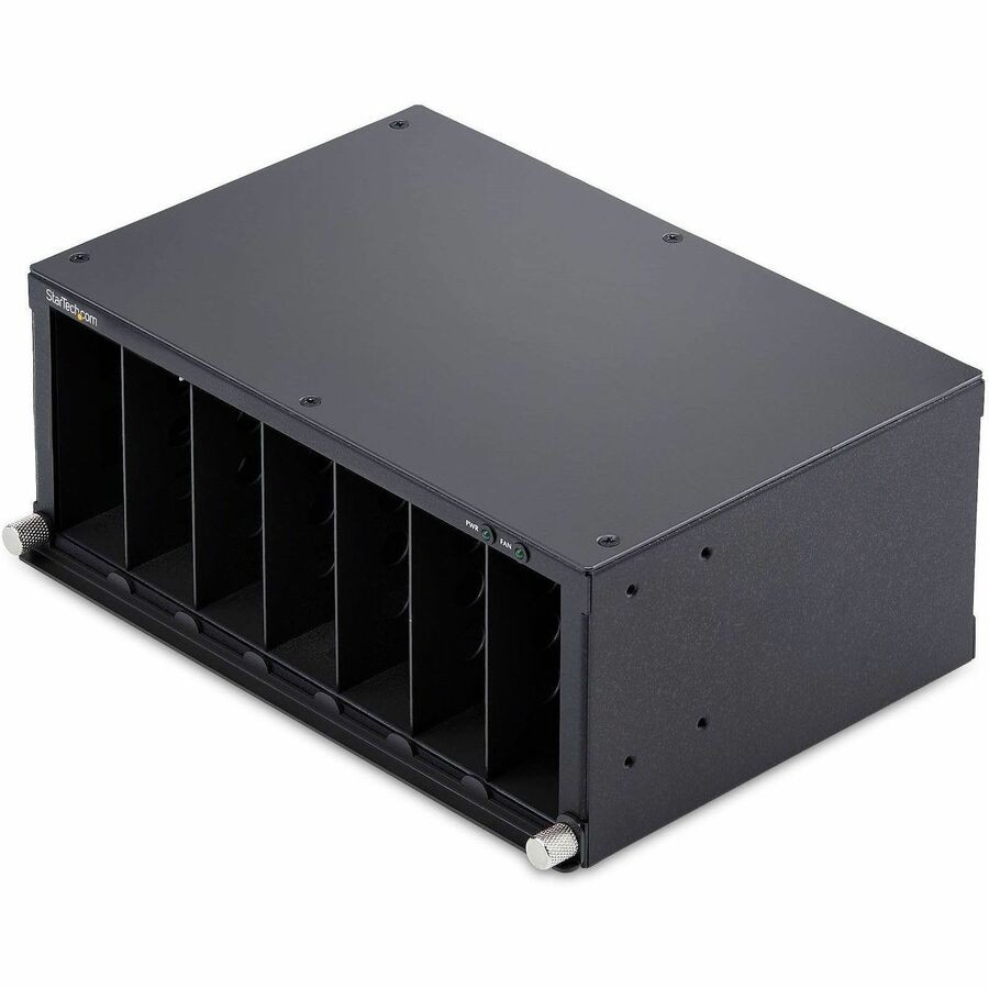 StarTech 7-Slot Unmanaged Media Converter Chassis, 10in Rackmount for MCM Media
