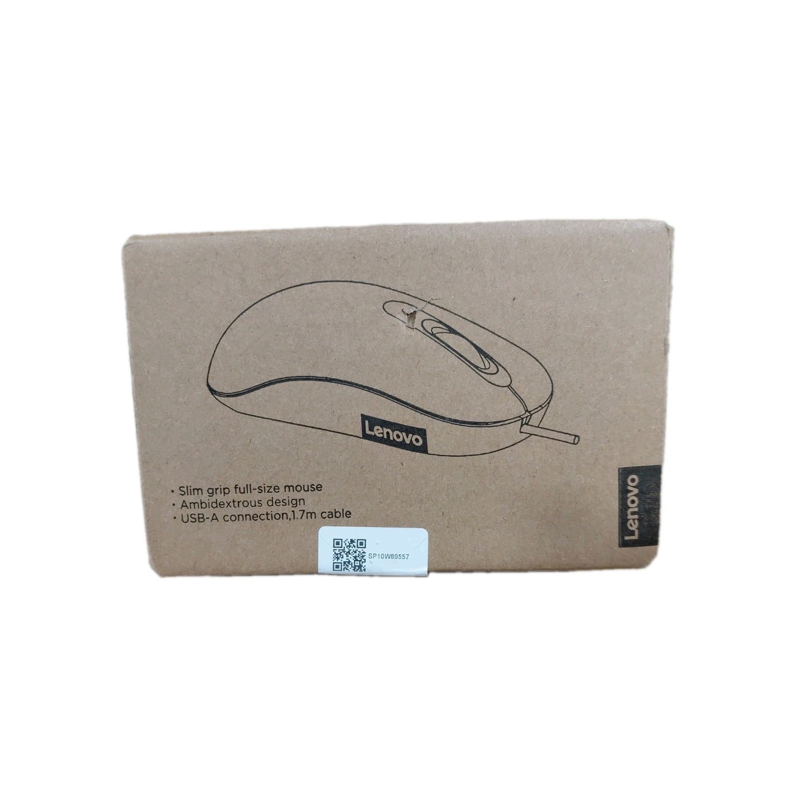 Lenovo 100 USB-A Wired Mouse BRAND NEW WITH SEAL Black