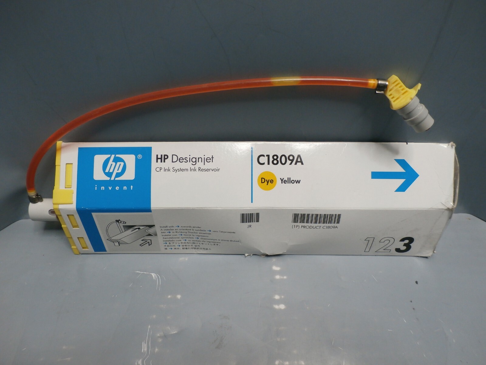 NEW GENUINE HP C1809A YELLOW Dye DesignJet CP Ink *CARTRIDGE ONLY*