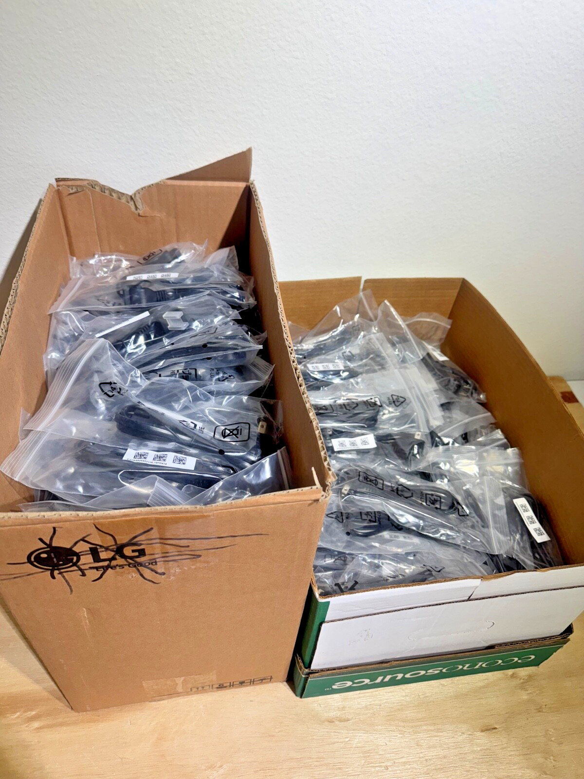 Lot (20) Technics Style Power Cords | HL-0011 | E254927 | 2-Prong | 3-ft or 1M