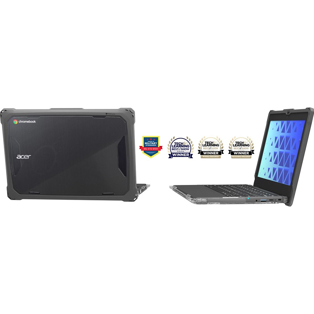 Max Cases Extreme Shell-FL Chromebook Case in Gray - ACESFLC737GRY