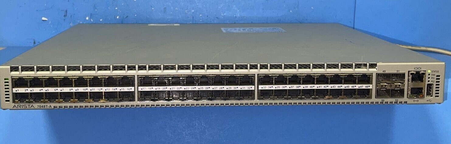 Arista 7048TA  DCS7048TA 4 Port Rack Mountable Ethernet Switch
