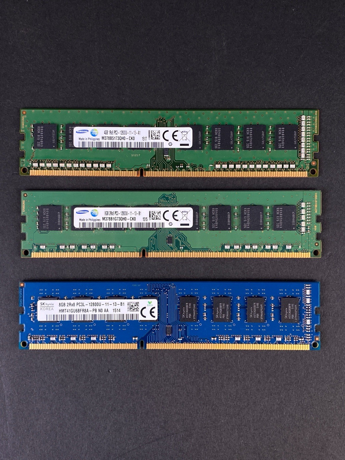 Samsung SK Hynix 20GB DDR3 PC3-12800U 1600MHz Desktop RAM 4GB 8GB Lot