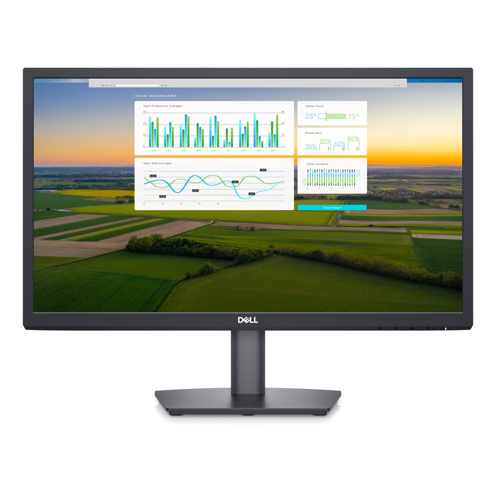 Dell 22 E2222H 21.45" Full HD 60Hz 10ms Desktop Monitor Very Good