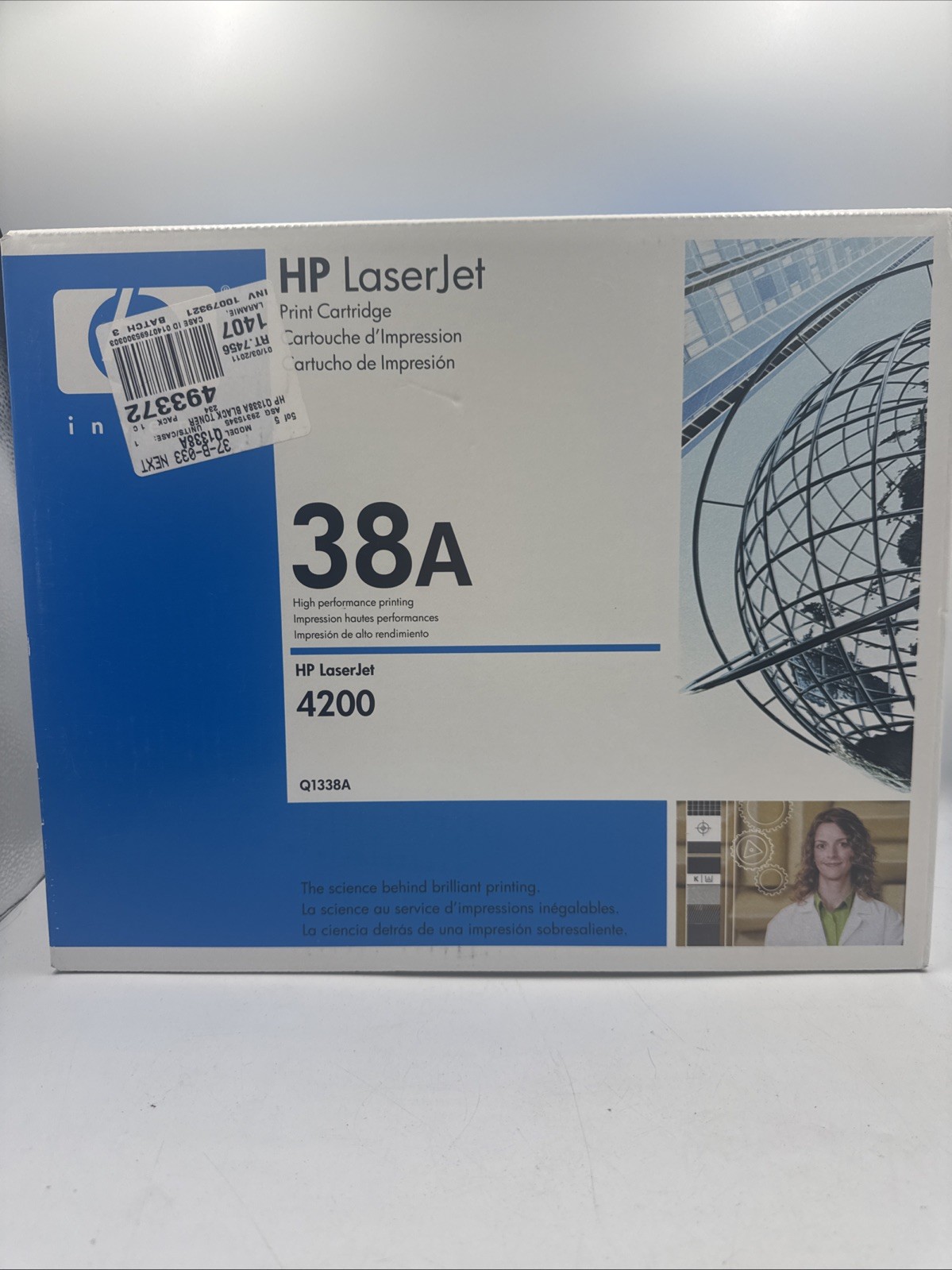 HP 38A Q1338A Geniune Toner Cartridge Brand New / Sealed / Old Stock
