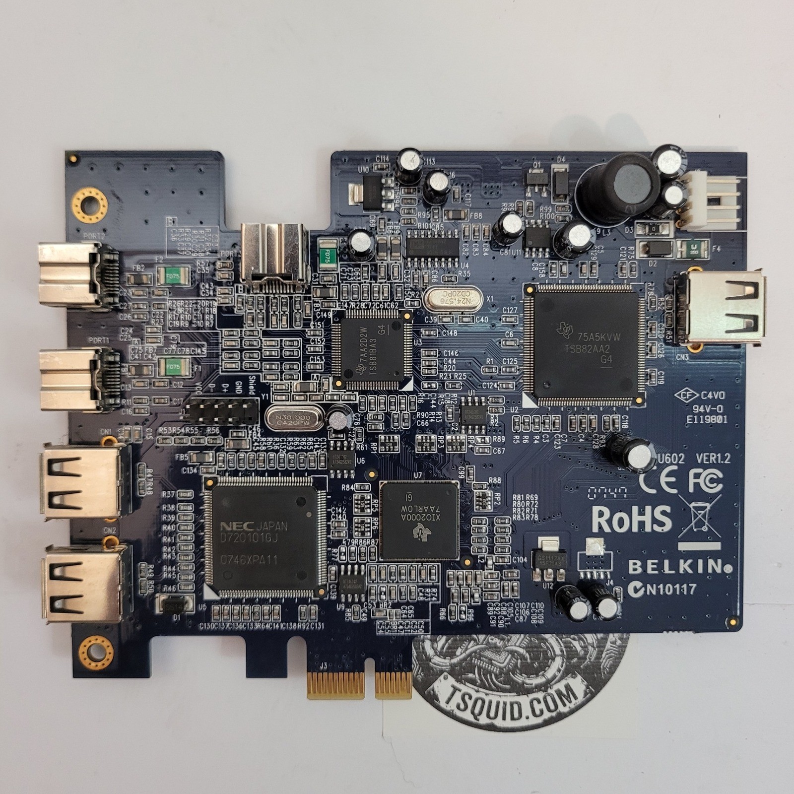 Belkin F5U602 PCI Express Card FireWire 400 USB 2.0 Adapter Desktop CN10117