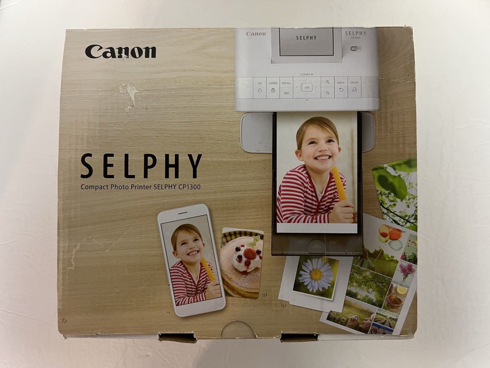 Canon SELPHY CP1300 Compact Wireless White Photo Printer OPEN BOX