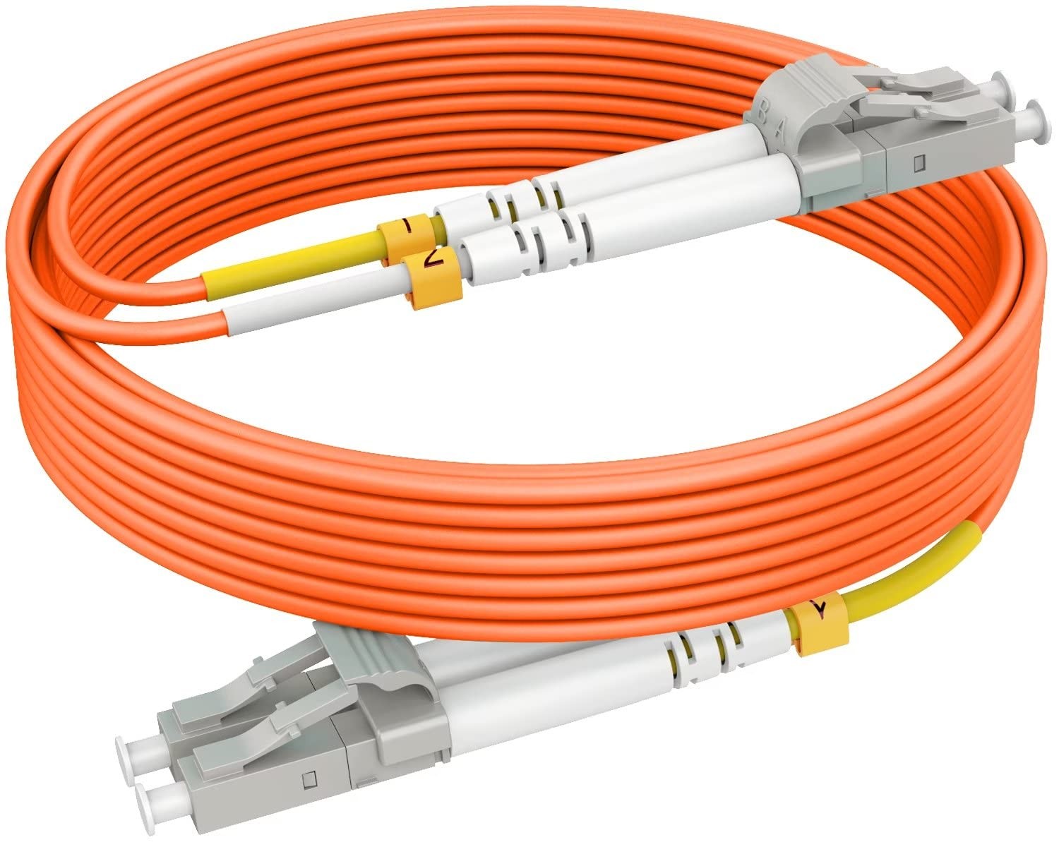 -OM2 LC LC Fiber Optic Patch Cables Cord Multimode, 200ft/61m