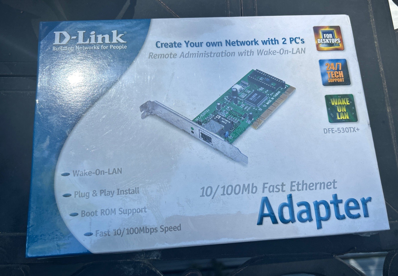 D-Link DFE-530TX+ 10/100Mbps Fast Ethernet PCI Adapter – Brand New