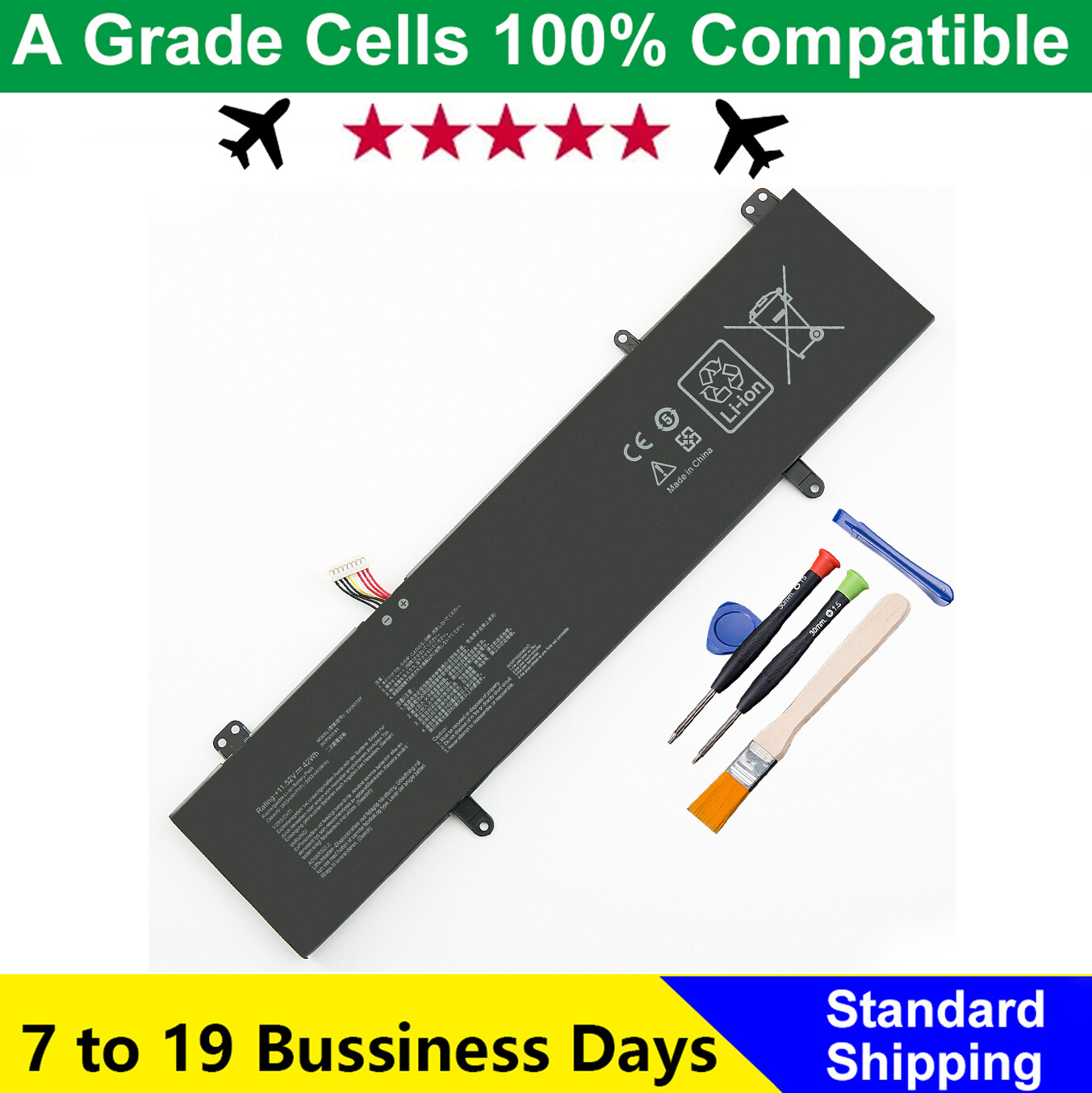 B31N1707 Battery For Asus VivoBook 14 X411UA X411UQ S14 S410UN S410UQ-NH74 42Wh