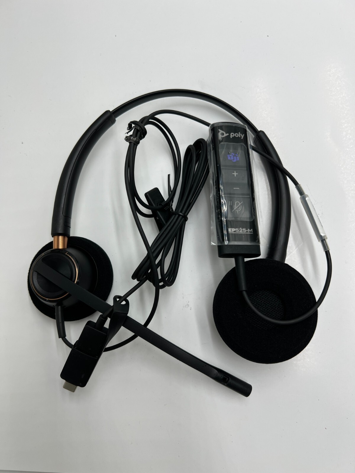 Poly EncorePro EP525-M Binaural On-Ear Wired USB-A Headset 783R2AA
