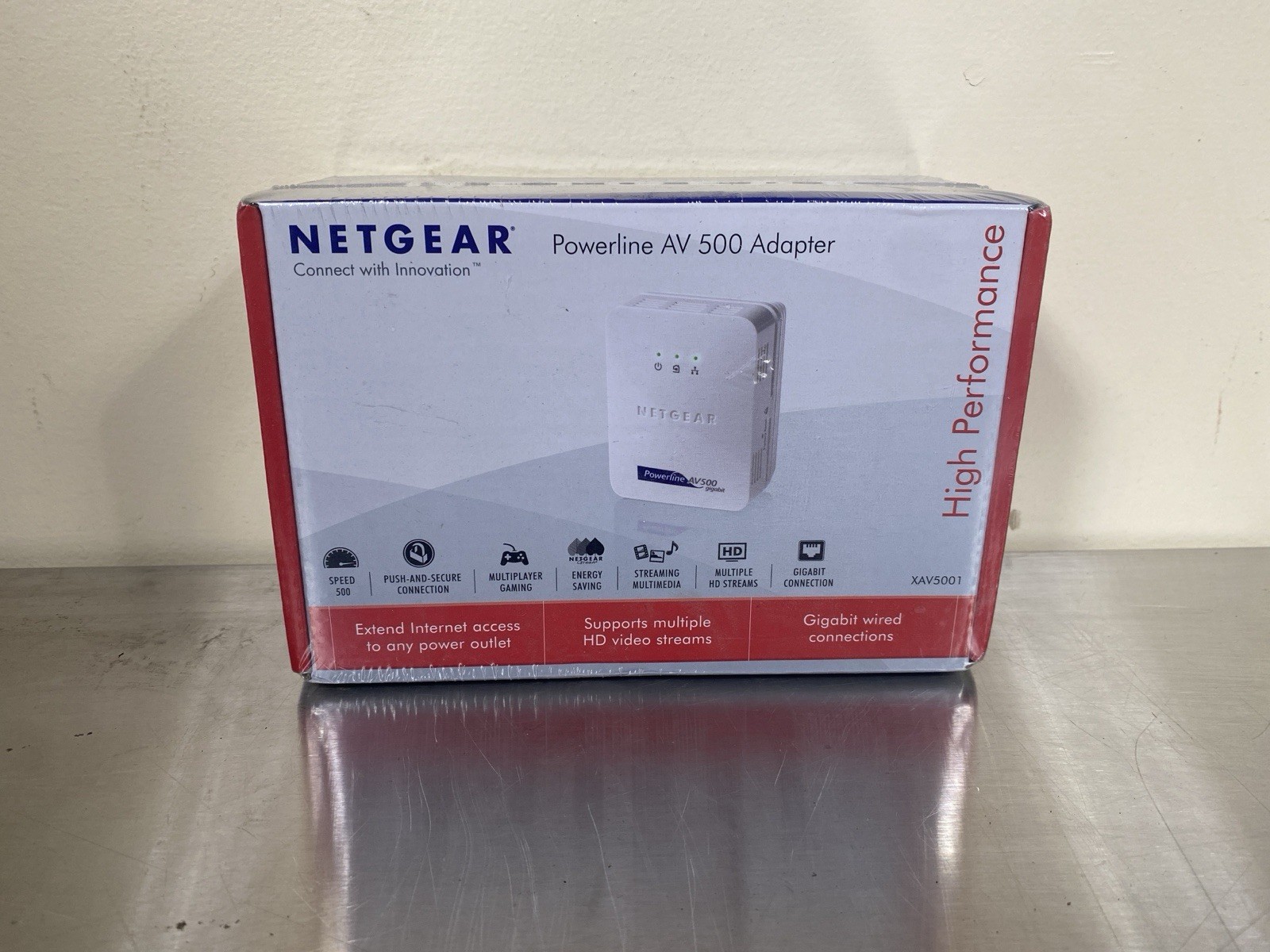 BRAND NEW Netgear Powerline AV500 Gigabit Powerline Adapter XAV5001