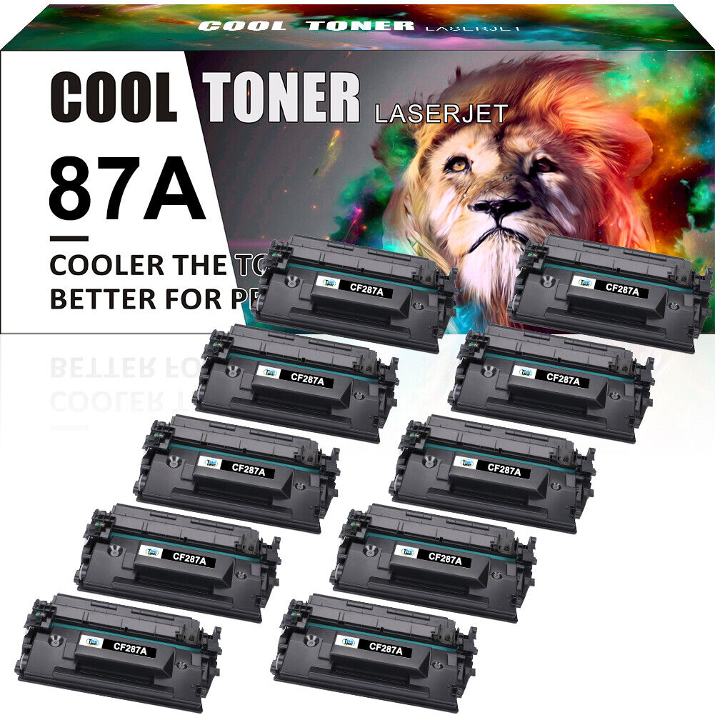 10 x Toner Compatible with HP 87A CF287A LaserJet Pro M506 M506dn M501dn M506X