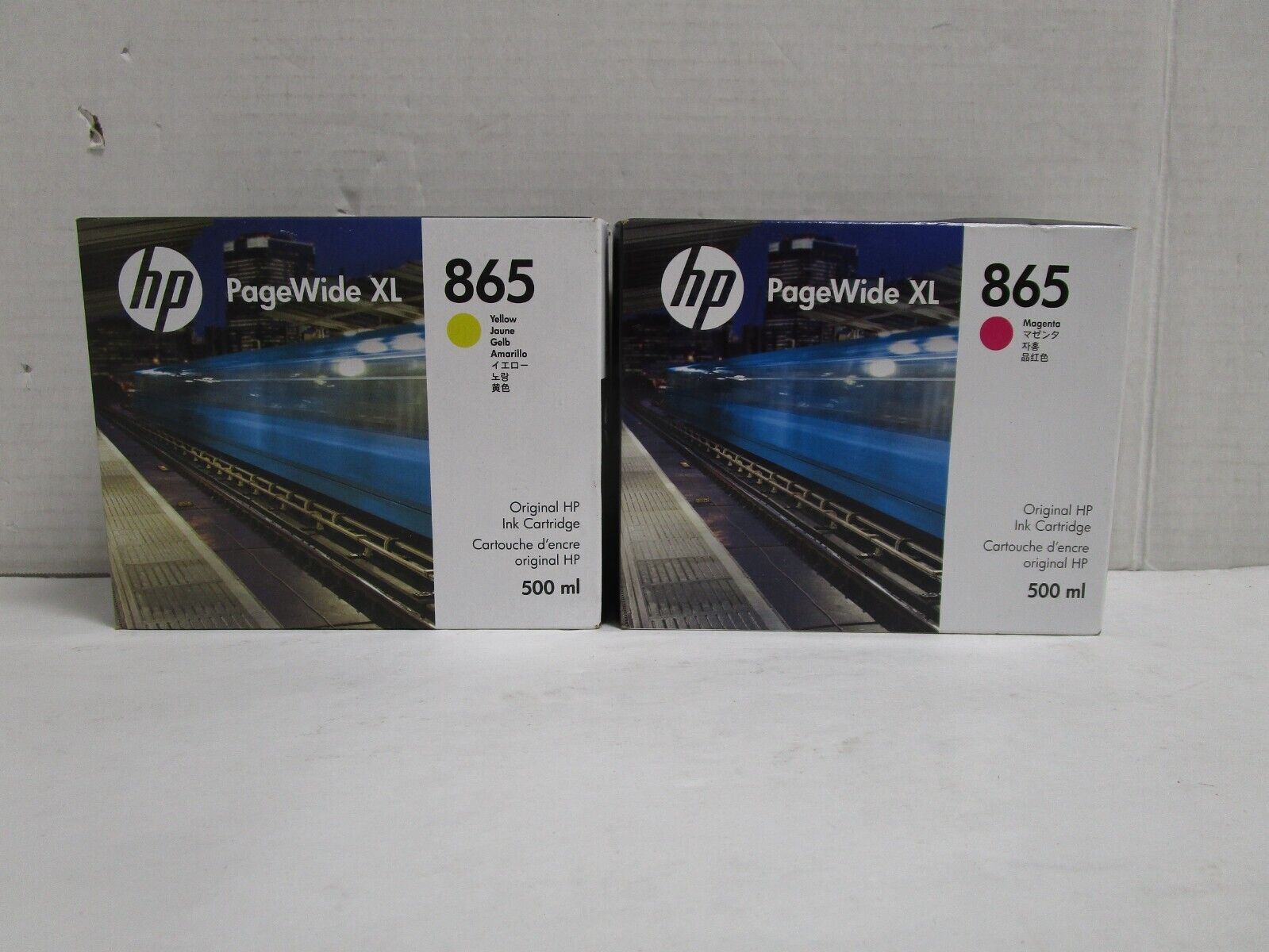 GENUINE HP 865 INKs 3ED83A & 3ED84A 500ML EXP. 12/2024 & 05/2023 NEW SEALED