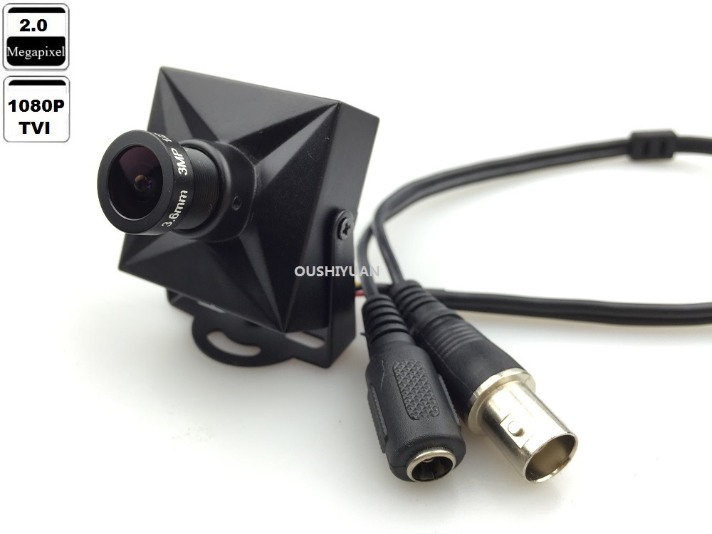 CCTV HD 1080P 2.0MP 3.6mm lens Mini-box  CCTV Security TVI  Camera