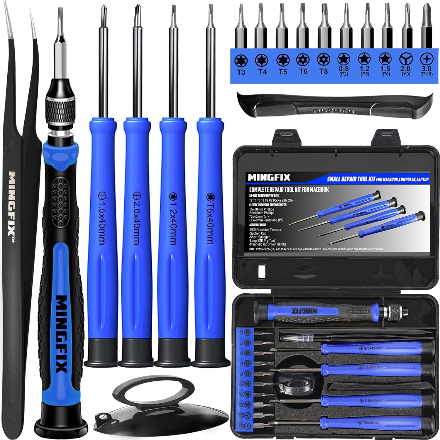 Repair Tool Kit for Apple Macbook,Macbook Pro/Air Screwdriver Set with P