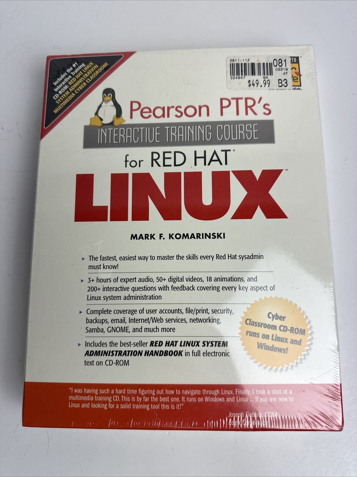 Vintage NEW Red Hat Linux Interactive Training Course Software SEALED