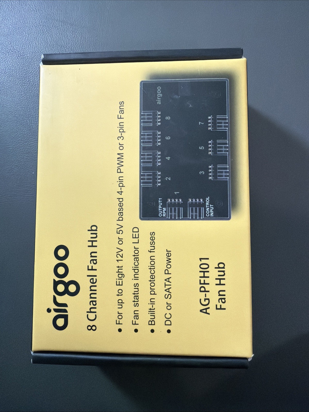 Airgoo AG-PFH01 8 Channel PWM Fan Hub SATA Power PC Case Fan Controller