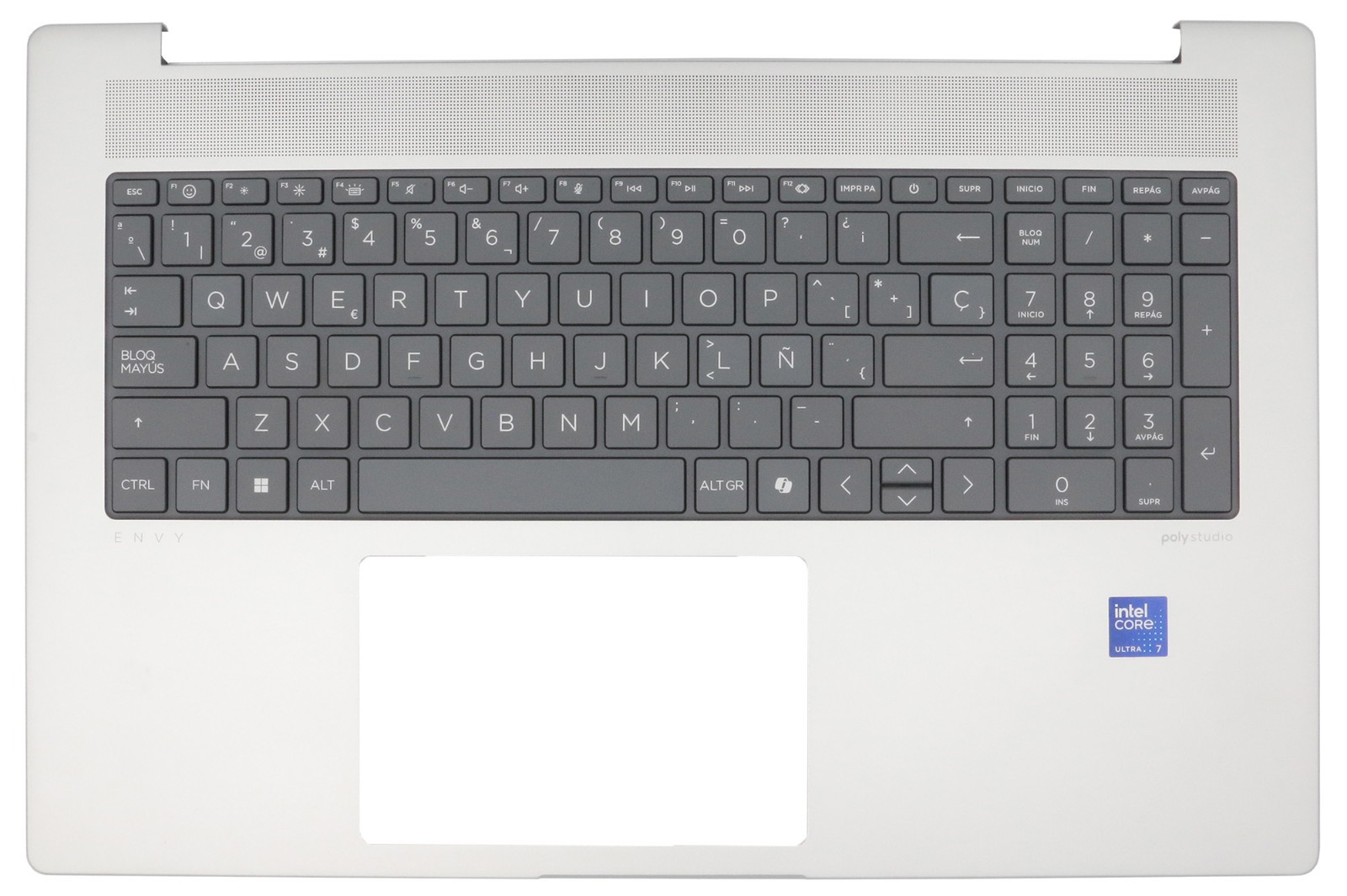Original SPANISH Keyboard w/ Palmrest Cover HP ENVY 17-DA 17-DA0013DX 9S1R7UA
