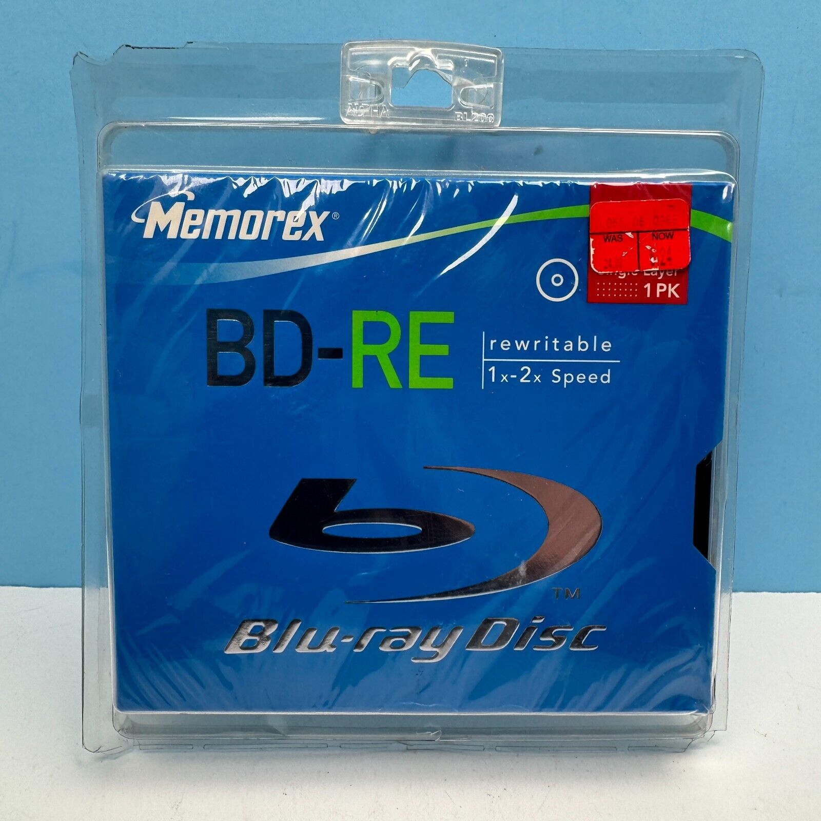 Sealed New Memorex BD-RE Blu-Ray Rewritable Disc Single 827520C Bluray